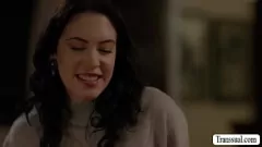Jouer Anna de Ville ed Eva Maxim in una sorellastra di trans calda trio